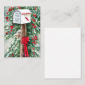 クリスマスパーソナライズされたのメールボックス予算 ノートカード (正面/裏面)