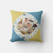 クリスマスパーソナライズされたのモダン写真 クッション (正面)