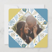 クリスマスパーソナライズされたのモダン写真 シーズンカード (正面)