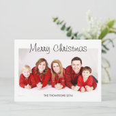 クリスマスパーソナライズされたの写真カード シーズンカード (スタンド正面)