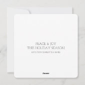 クリスマスパーソナライズされたの冬の葉写真 シーズンカード (裏面)