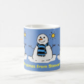 クリスマスパーソナライズされたの挨拶 コーヒーマグカップ (中央)