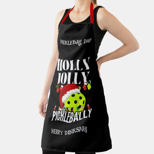 クリスマスパーソナライズされたの漬物 エプロン (インサイチュ)