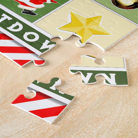 クリスマスパーソナライズされたの降臨カレンダー ジグソーパズル (側面)