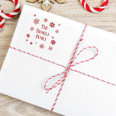 クリスマスパーソナライズされたの雪片 ラバースタンプ