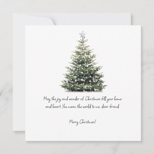 クリスマスパーソナライズされたの願いカード・メリークリスマス 招待状 (裏面)