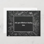 クリスマスパーソナライズされたの黒板 シーズンポストカード (正面/裏面)