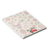 クリスマスパーソナライズされたをテーマにした先生プレゼント ノートパッド (アングル)