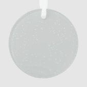 クリスマスパーソナライズされたウッドランド冬の鹿 オーナメント (裏面)