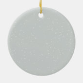 クリスマスパーソナライズされたウッドランド冬の鹿 セラミックオーナメント (裏面)