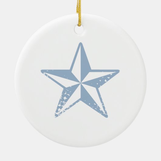 クリスマスパーソナライズされたオーナメントシーホース海ビーチ セラミックオーナメント (裏面)