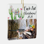 クリスマスパーソナライズされたオーナメントボホラマボヘミアンキャック セラミックオーナメント (右)