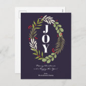 クリスマスパーソナライズされたカスタムクリスマス葉書 シーズンポストカード (正面/裏面)