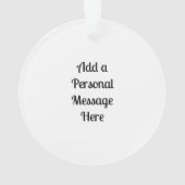 クリスマスパーソナライズされたカップケーキ オーナメント (裏面)