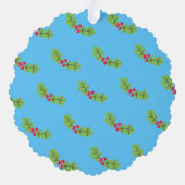 クリスマスパーソナライズされたキャンディーケーン オーナメントカード (裏面)