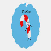 クリスマスパーソナライズされたキャンディーケーン オーナメントカード (右)