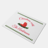 クリスマスパーソナライズされたキャンドルのキッチンマット ドアマット (アングル)