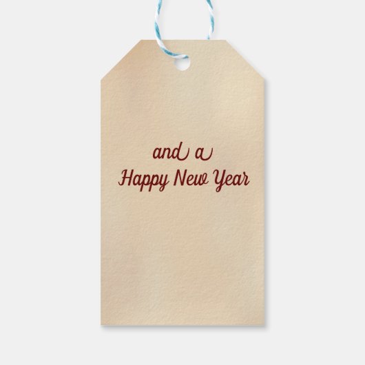 クリスマスパーソナライズされたギフト用ラベルラベル ギフトタグ (裏面)