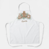 クリスマスパーソナライズされたクッキー エプロン (正面)