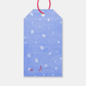 クリスマスパーソナライズされたクマの子供 ギフトタグ (裏面)