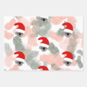 クリスマスパーソナライズされたコアラ ラッピングペーパーシート (正面3)