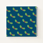 クリスマスパーソナライズされたジンジャーブレッドマン ノートブック (裏面)