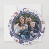 クリスマスパーソナライズされたスカンジナビア北欧の森 シーズンカード (正面)