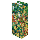 クリスマスパーソナライズされたスター ワインギフトバッグ (裏面アングル)