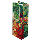 クリスマスパーソナライズされたスター ワインギフトバッグ (正面アングル)