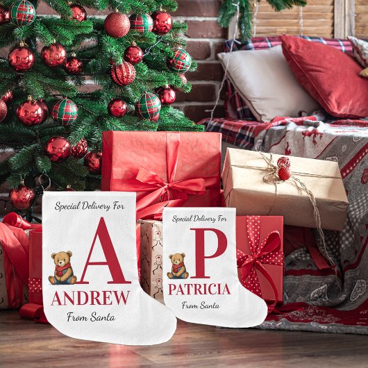 クリスマスパーソナライズされたストッキング ラージクリスマスストッキング