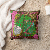 クリスマスパーソナライズされたツリー付き格言メリークリスマス クッション (ブランケット)