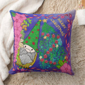 クリスマスパーソナライズされたツリー付き格言メリークリスマス クッション (ブランケット)