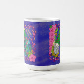 クリスマスパーソナライズされたツリー付き格言メリークリスマス コーヒーマグカップ (中央)