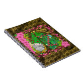 クリスマスパーソナライズされたツリー付き格言メリークリスマス ノートブック (右側)