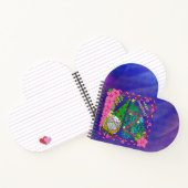 クリスマスパーソナライズされたツリー付き格言メリークリスマス ノートブック (内部)