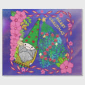 クリスマスパーソナライズされたツリー付き格言メリークリスマス ラッピングペーパー (フラット)