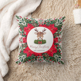 クリスマスパーソナライズされたトナカイ クッション