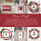 クリスマスパーソナライズされたトナカイ スタンダードカクテルナプキン