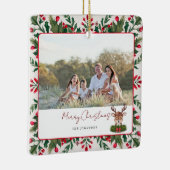 クリスマスパーソナライズされたトナカイ セラミックオーナメント (右)