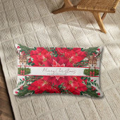 クリスマスパーソナライズされたトナカイ ランバークッション