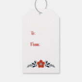 クリスマスパーソナライズされたネスティングドールギフトラベル ギフトタグ (裏面)