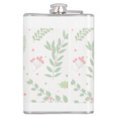 クリスマスパーソナライズされたパターンの名前 フラスク (裏面)