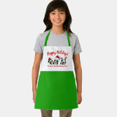 クリスマスパーソナライズされたパンダ エプロン (インサイチュ)