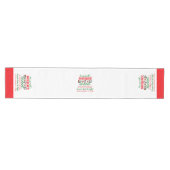 クリスマスパーソナライズされたパンダ ミディアムテーブルランナー (横)