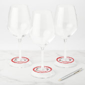 クリスマスパーソナライズされたパンダ ワイングラスタグ (セット)