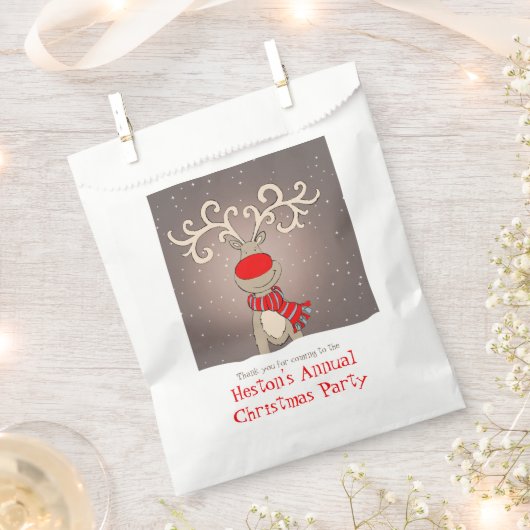 クリスマスパーソナライズされたパーティーの好意バッグ フェイバーバッグ (クリップ留めされた状態)