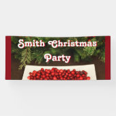 クリスマスパーソナライズされたパーティーバナー 横断幕 (横)