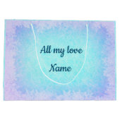 クリスマスパーソナライズされたパートナー ラージペーパーバッグ (裏面)