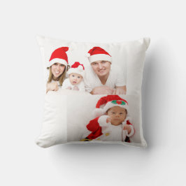クリスマスパーソナライズされたファミリーフォトコラージュサンタ クッション
