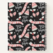 クリスマスパーソナライズされたファミリー名レシピ ノートブック (裏面)